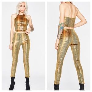 Dolls Kill Snake Print Pants Size M